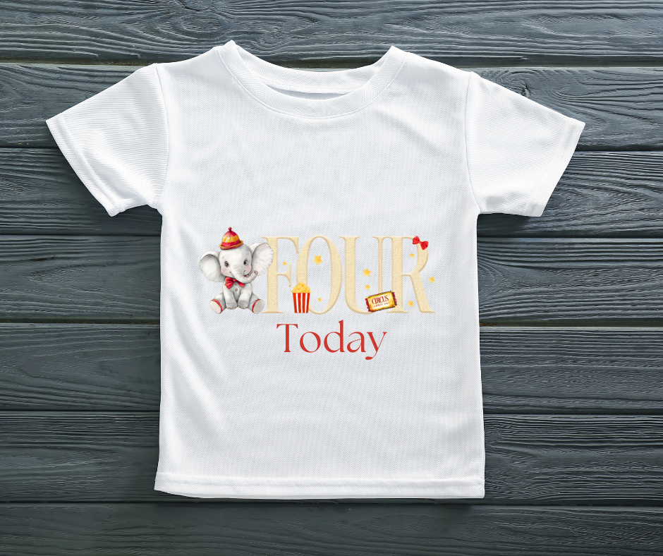 ELEPHANT CIRCUS BIRTHDAY TSHIRT