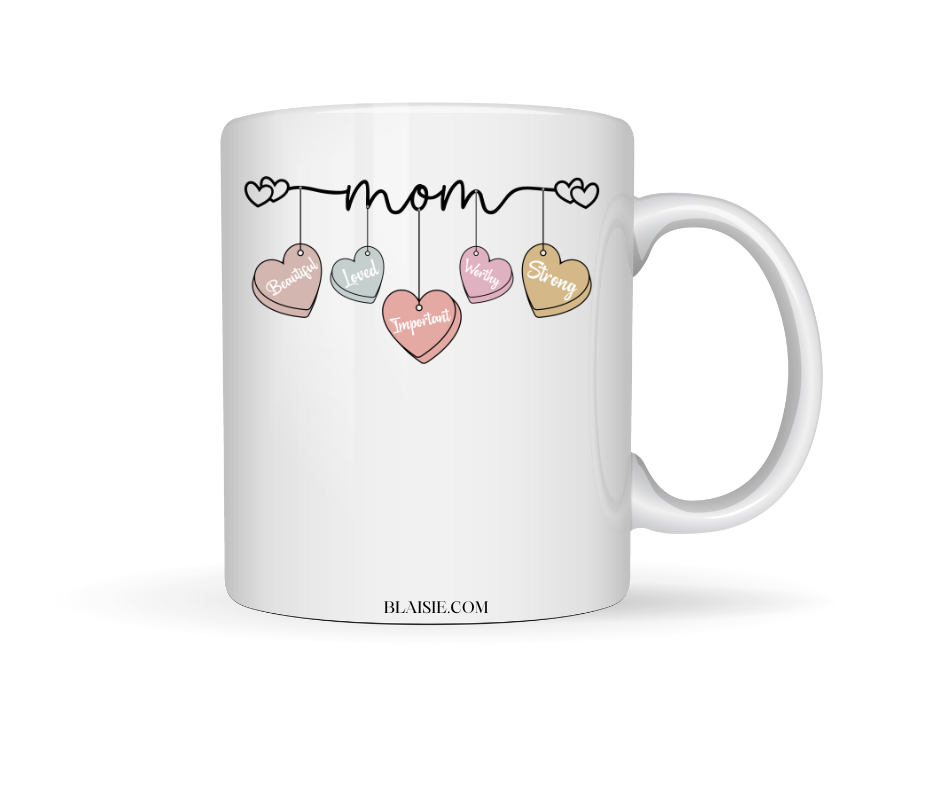 MOM HEART CERAMIC MUG