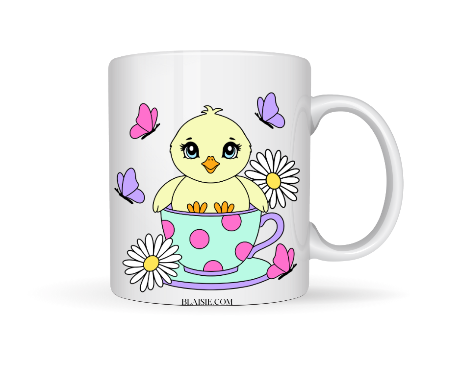 CHICK IN A TEA CUP CERMACI MUG