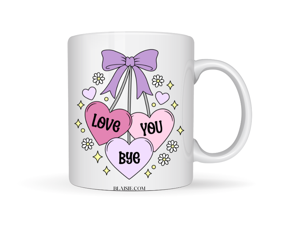 LOVE YOU BYE CERAMIC MUG