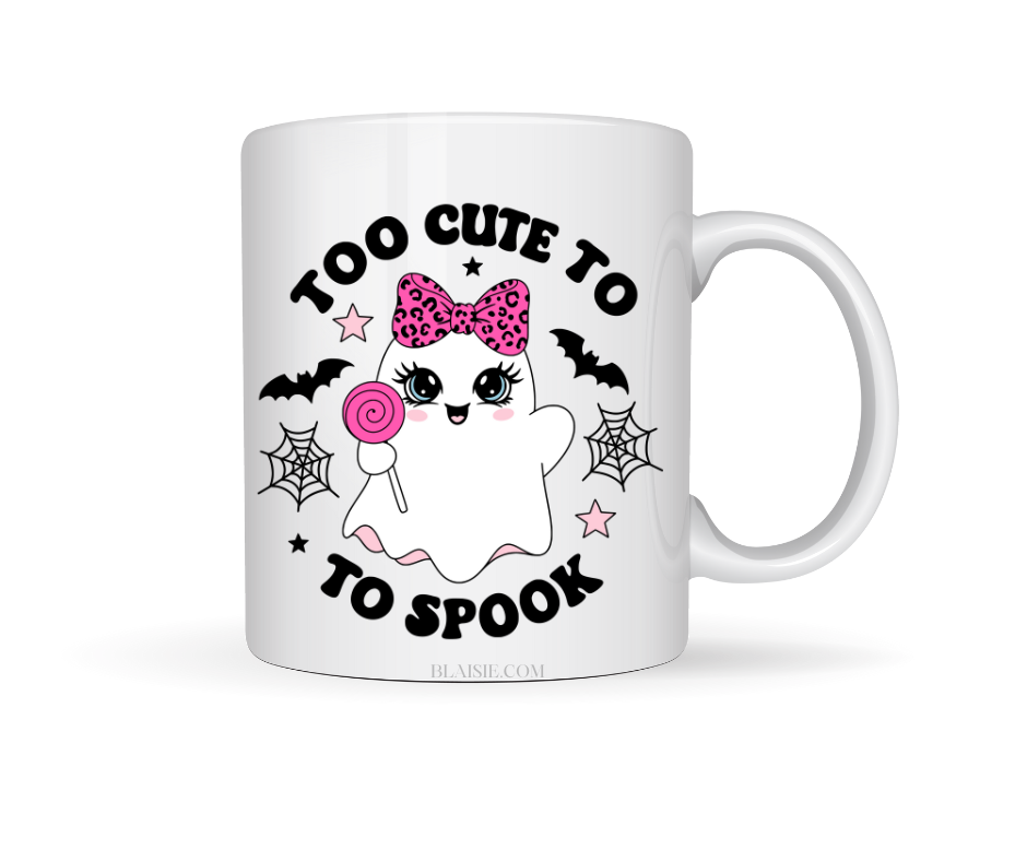 TO CUTE TO SPOOK CERAMIC MUG