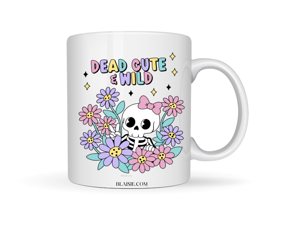 DEAD CUTE AND WILD CERAMIC MUG