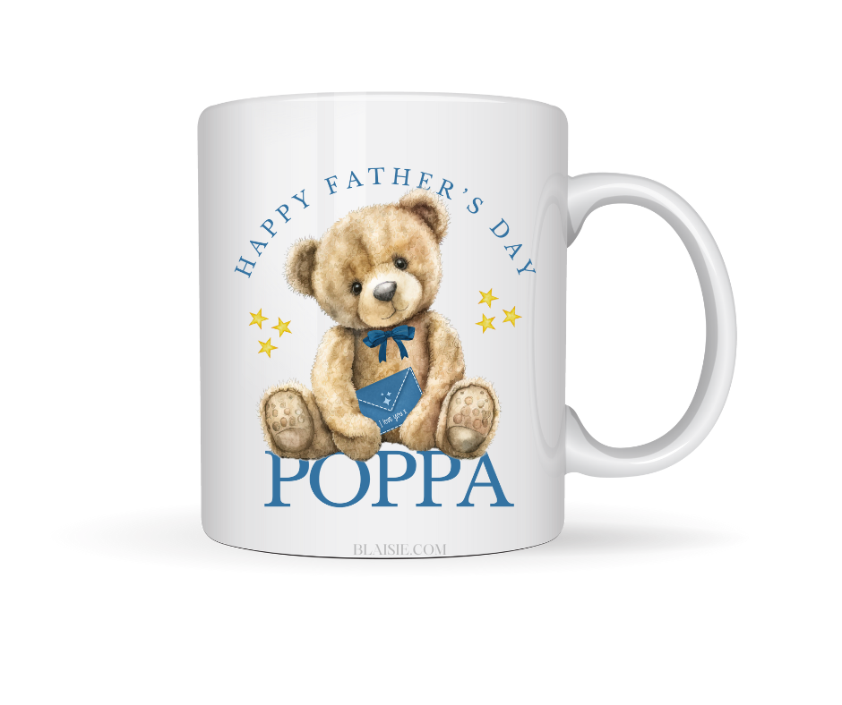 POPPA HAPPY FATHERS DAY CERAMIC MUG