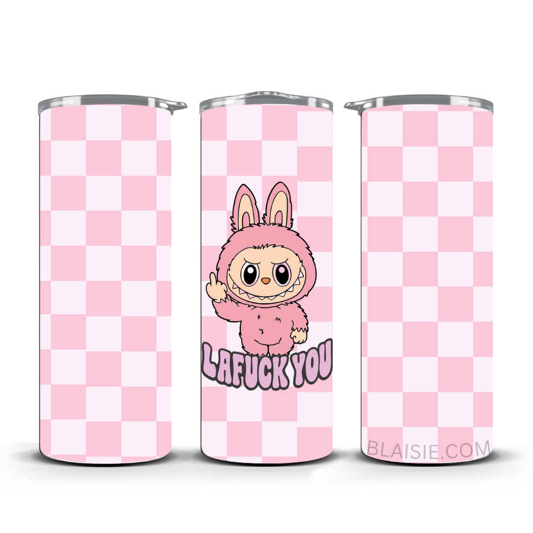 LABUBU THEMED PINK 20OZ TUMBLER