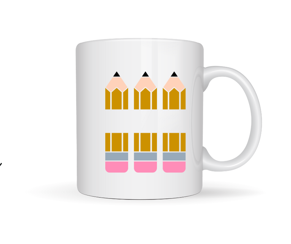 3 PENCILS WITH A NAME THROUGH THE MIDDLE