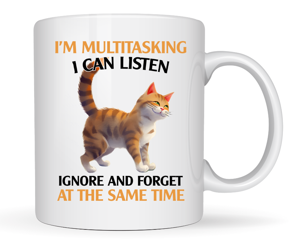 IM MULTI TASKING CAT MUG