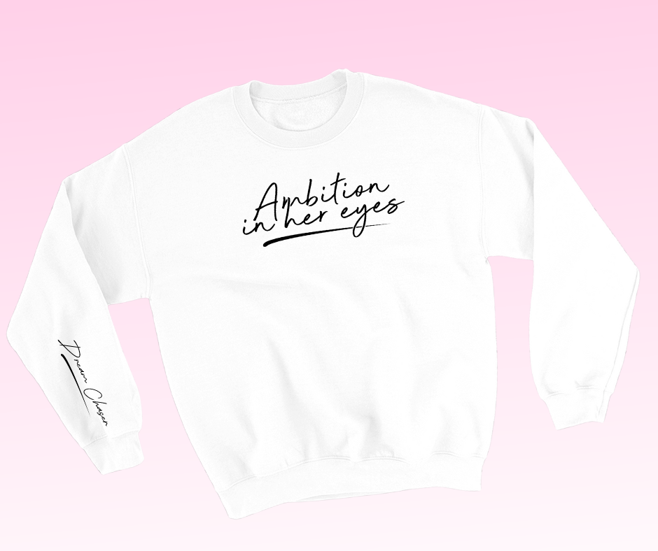SWEATSHIRT AMBITION IN YOUR EYES/ DREAM CHOSEN ON SLEEVE