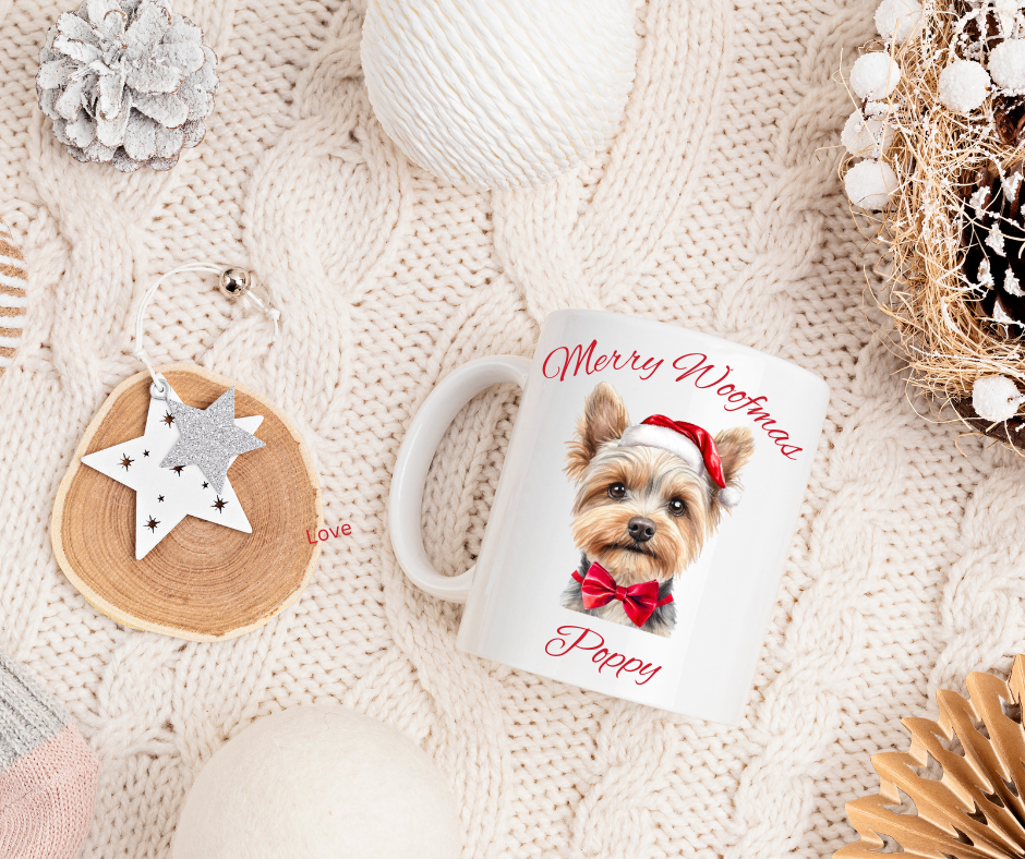 CHRISTMAS SANTA PAWS MUG
