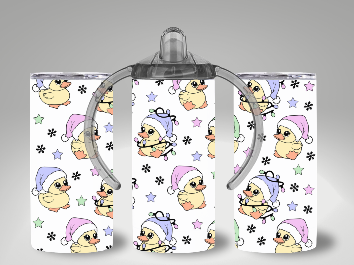DUCK CHRISTMAS THEMED SIPPY