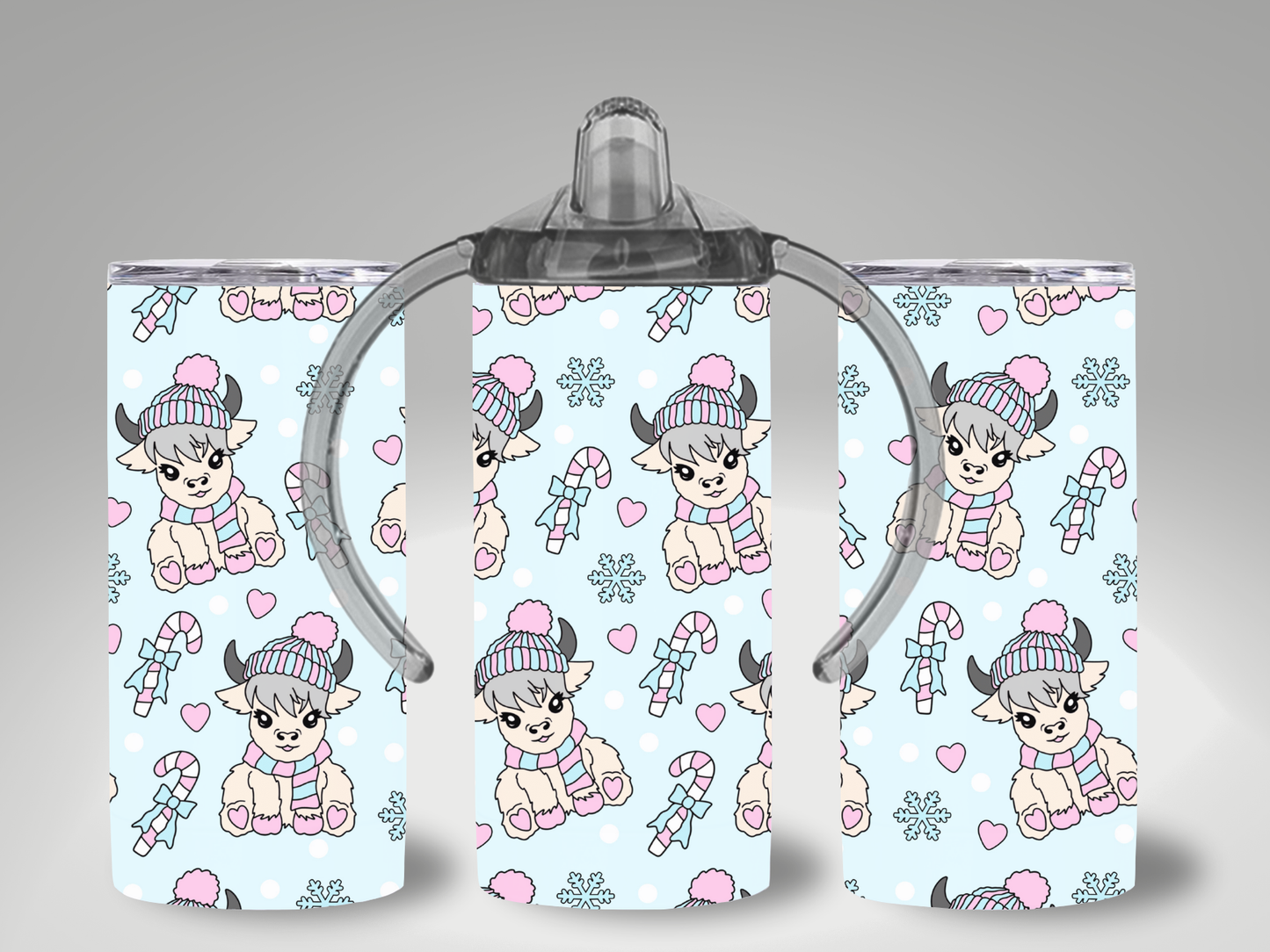 HIGHLAND COW THEMED SIPPY