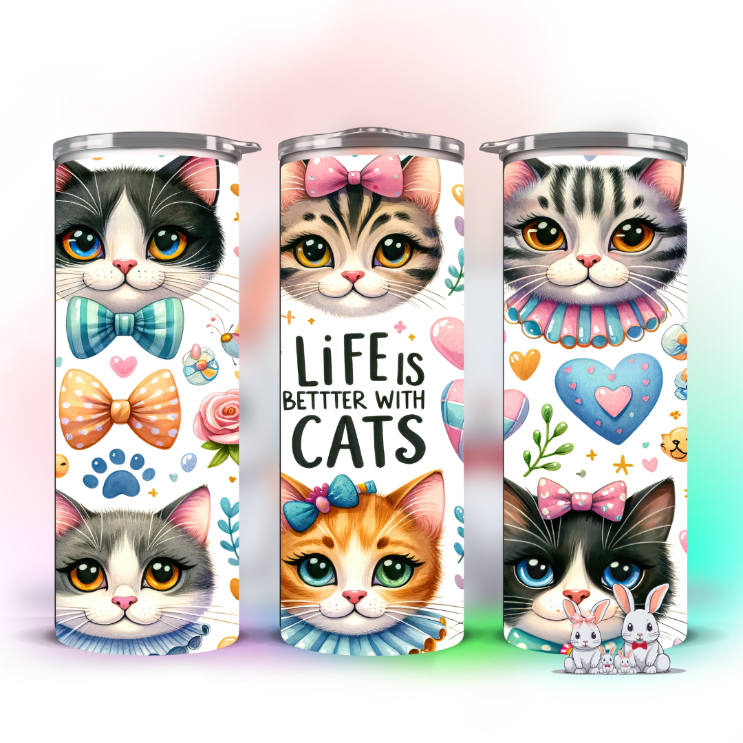 LLIFE IS BETTER WITH CATS