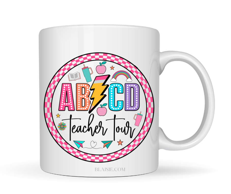 ABCD TEACHER TOUR MUG