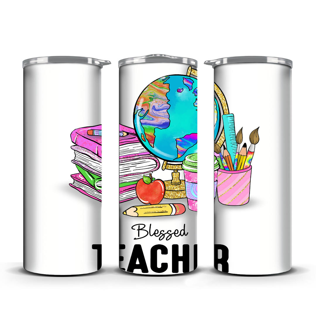 BLESSED TEACHER TUMBLER