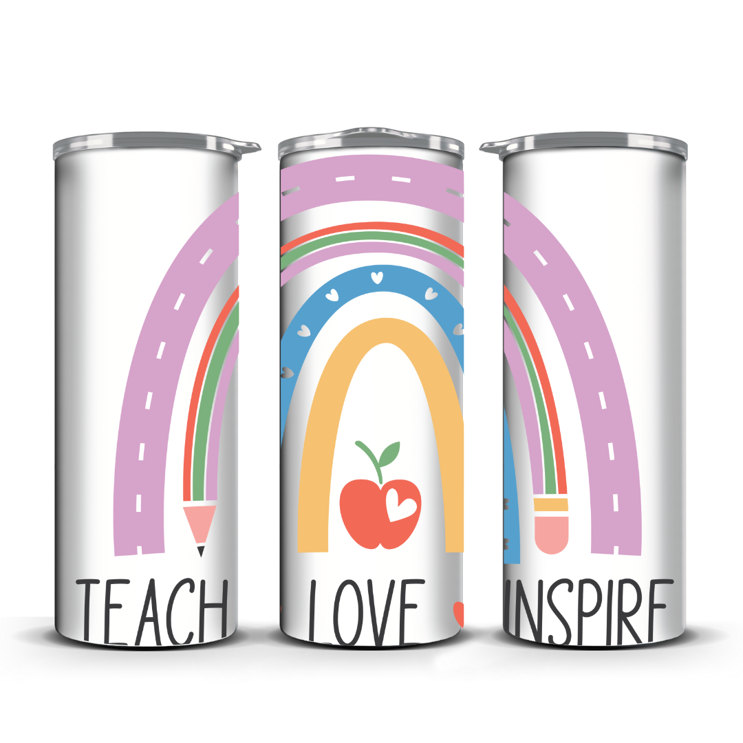 TEACH LOVE INSPIRE TUMBLER