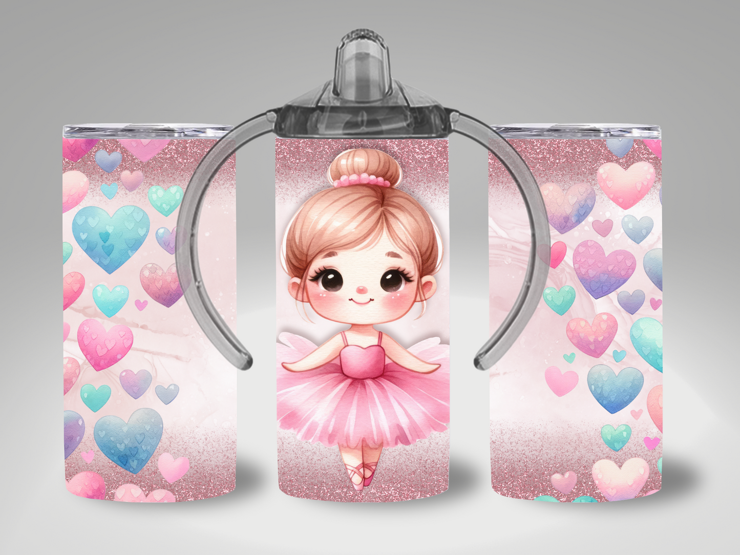 BALLERINA HEART SIPPY CUP