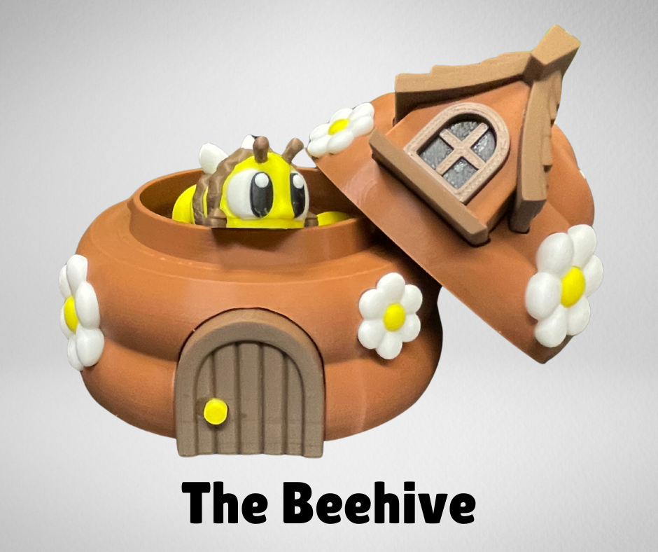 3DGOB BEEHIVE WITH BEES
