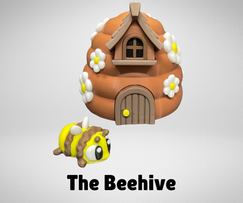 3DGOB BEEHIVE WITH BEES