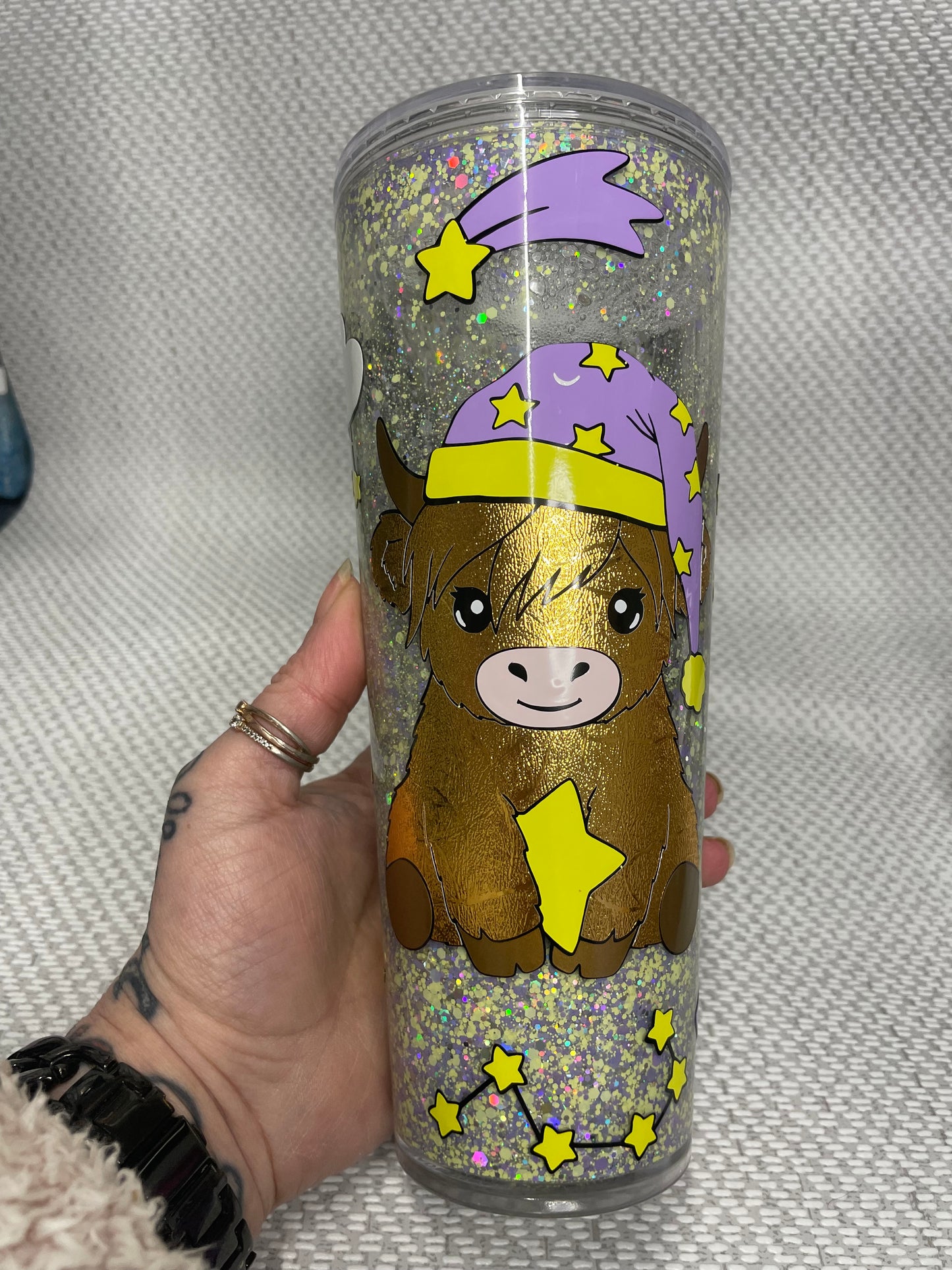 24OZ SLEEP TIME HIGHLAND SNOWGLOBE