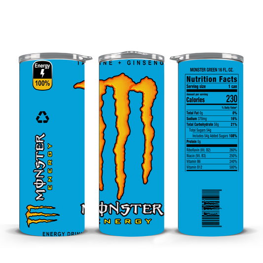 M ENERGY blue and yellow