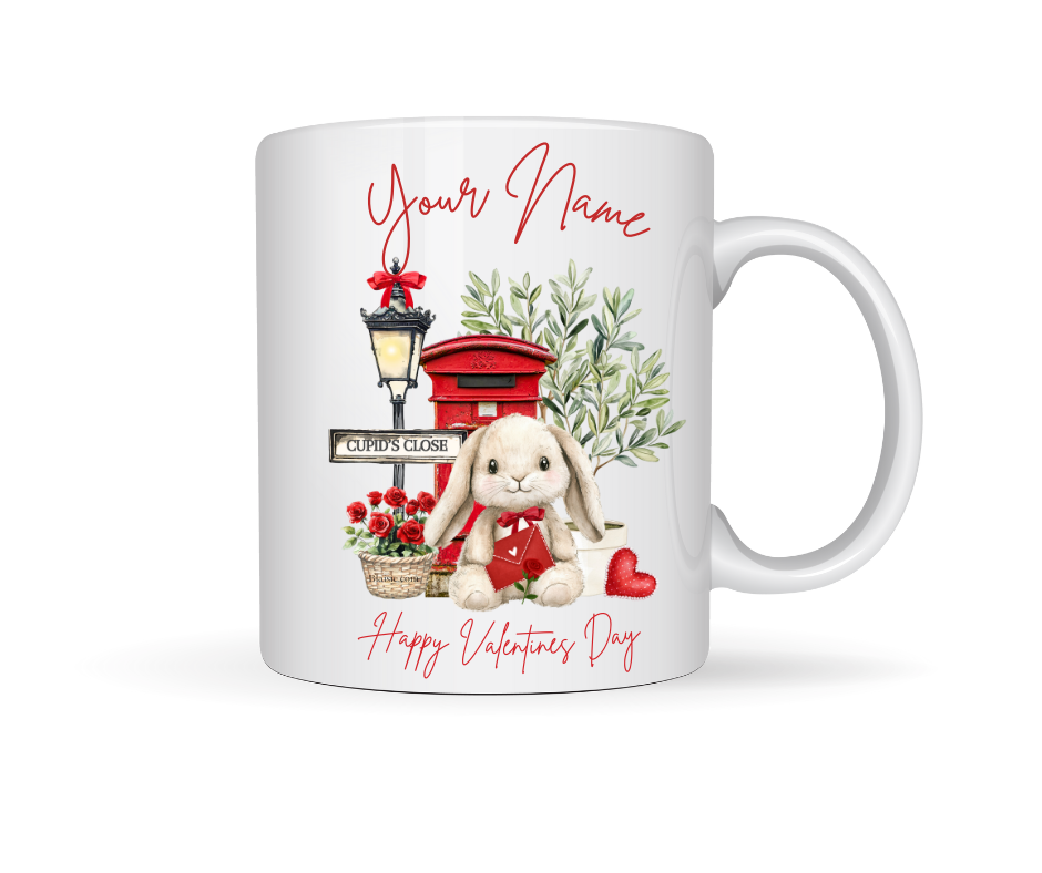 BUNNY PERSONALISED VALENTINE MUG