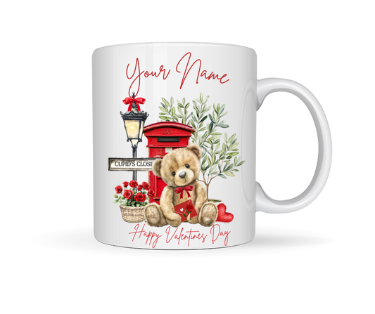 TEDDY PERSONALISED VALENTINE MUG