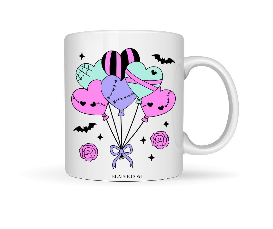 CREEPY BALLONS CERAMIC MUG
