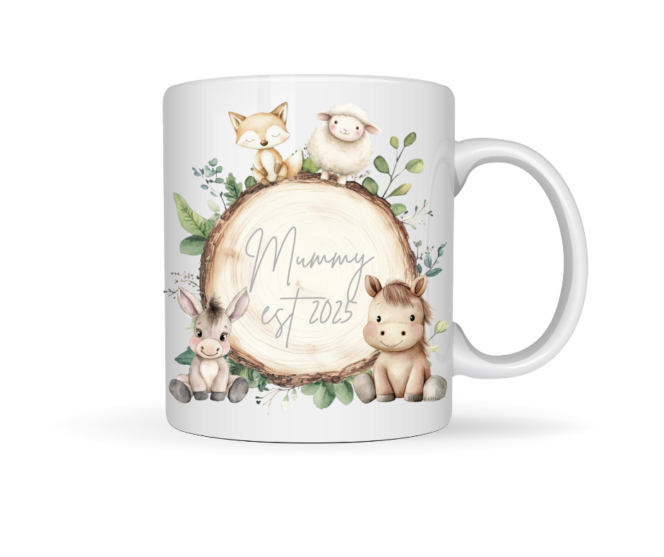 PERSONILISED MUMMY EST ANIMAL MUG