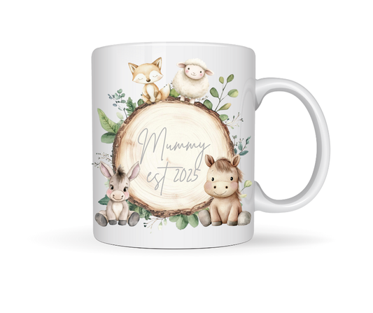 PERSONILISED MUMMY EST ANIMAL MUG