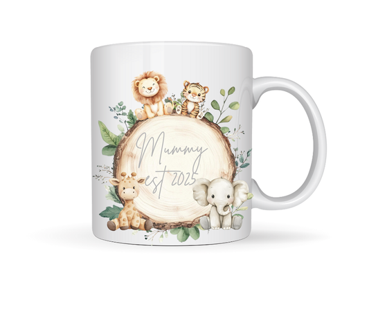 PERSONALISED MUMMY EST ANIMAL MUG