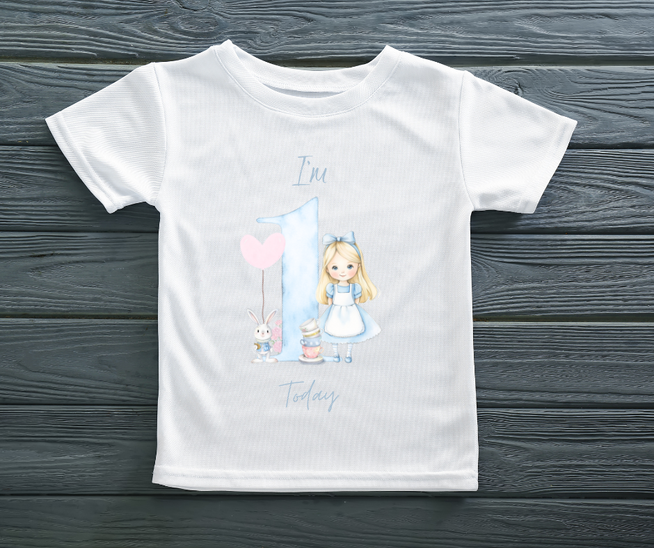 BLUE ALICE BIRTHDAY TSHIRT
