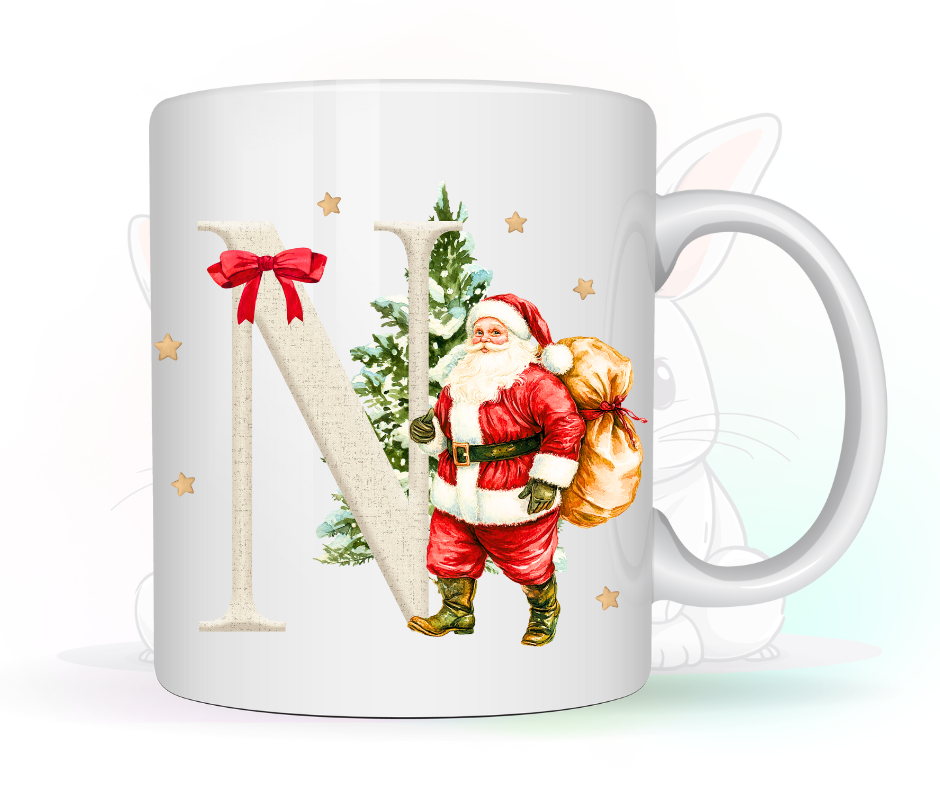 FATHER CHRISTMAS INITIAL MUG