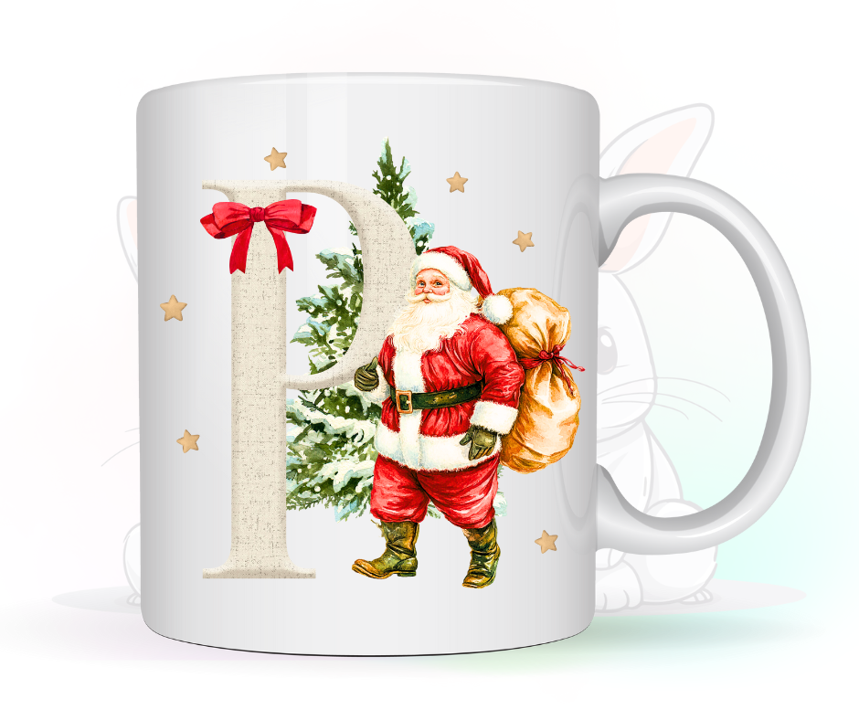 FATHER CHRISTMAS INITIAL MUG