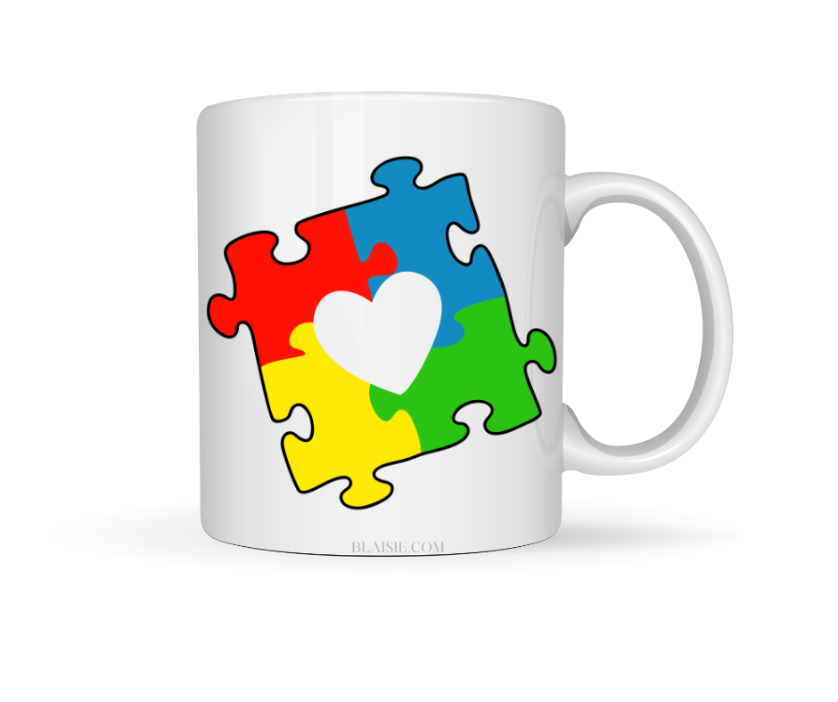AUTISM JIGSAW CERAMIC MUG