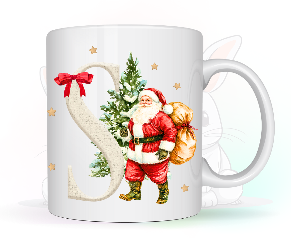 FATHER CHRISTMAS INITIAL MUG