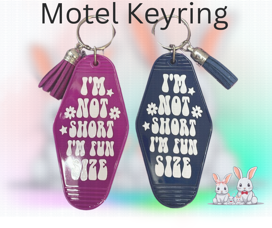 im not short I'm fun sized motel keyring