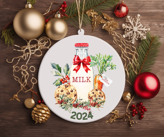 MILK AND COOKIES TREE ORNAMENTS