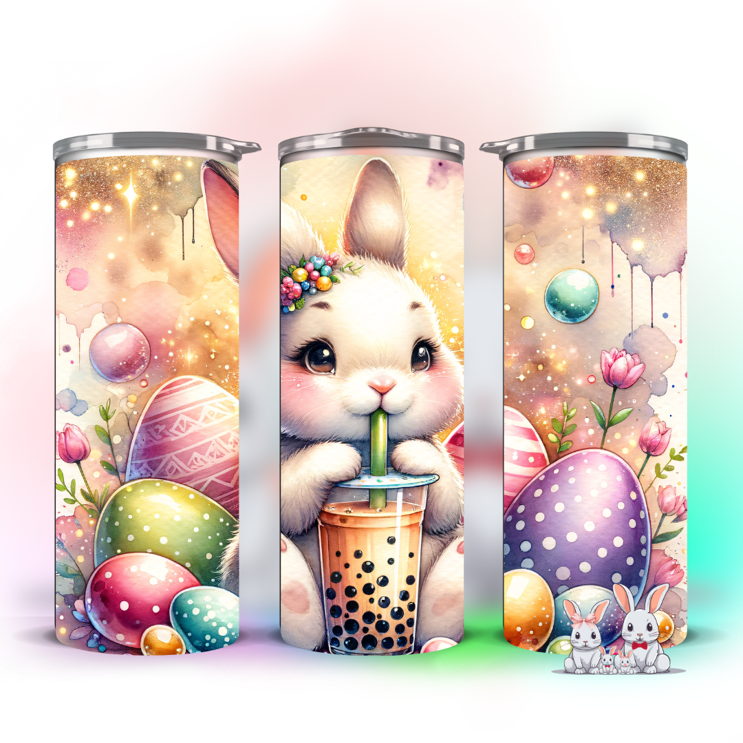 BUBBLE TEA EASTER BUNNY TUMBLER