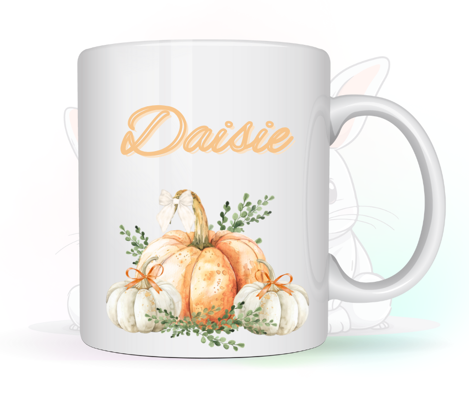 personalised pumpkin mug