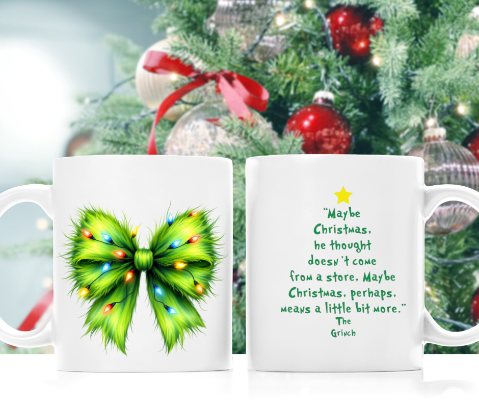 GRINCH BOW MUG