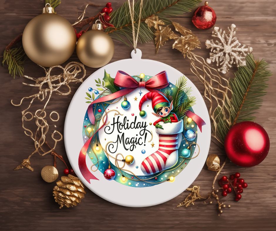 CHRISTMAS STOCKING TREE ORNAMENT