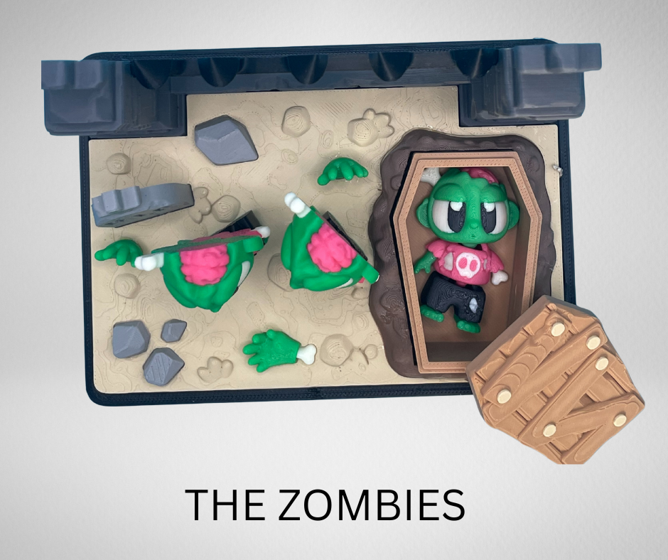 THE ZOMBIES DIARAMA WITH 2 ZOMBIES KEYCHAIN OPTION ALSO AVALIABLE