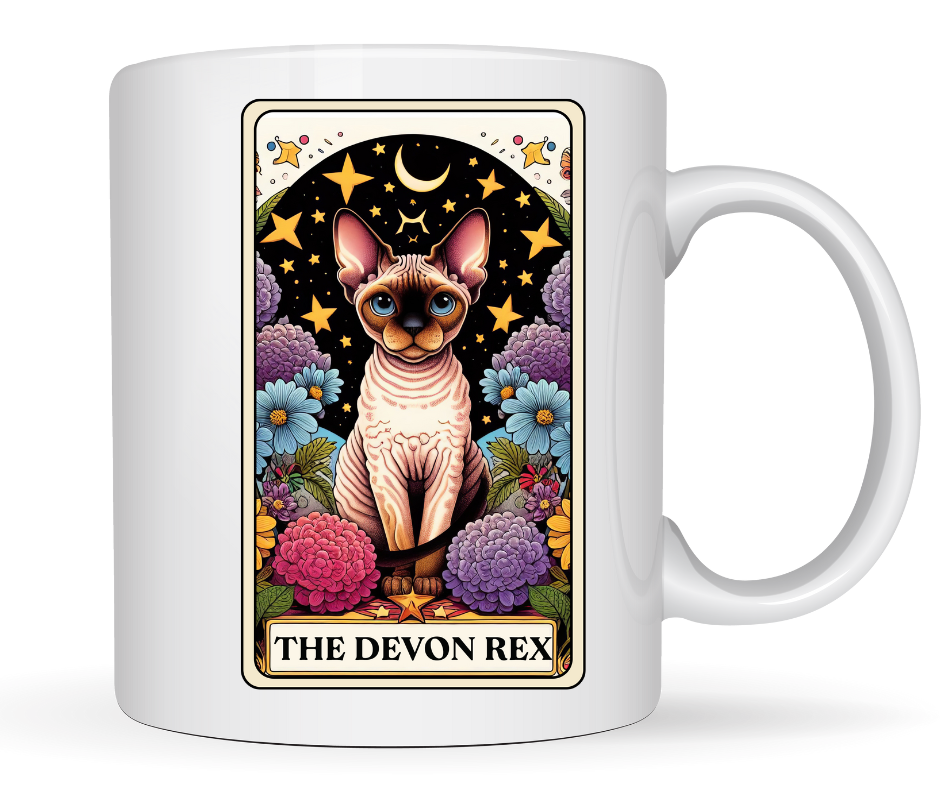 THE DEVON REX CAT MUG