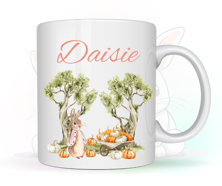 flopsie pumpkin themed 11oz mug