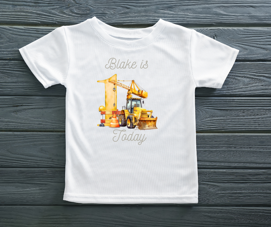 DIGGER PERSONALISED BIRTHDAY TSHIRT