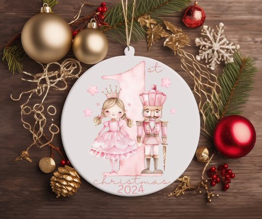 1ST CHRISTMAS SUGARPLUM FAIRY AND THE NUTCRACKER TREE ORNAMENT