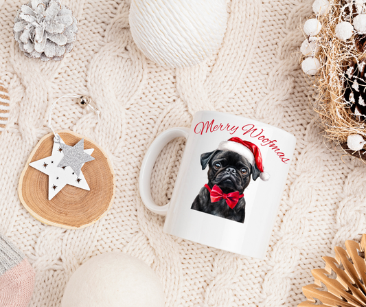 SANTA PAWS PUG