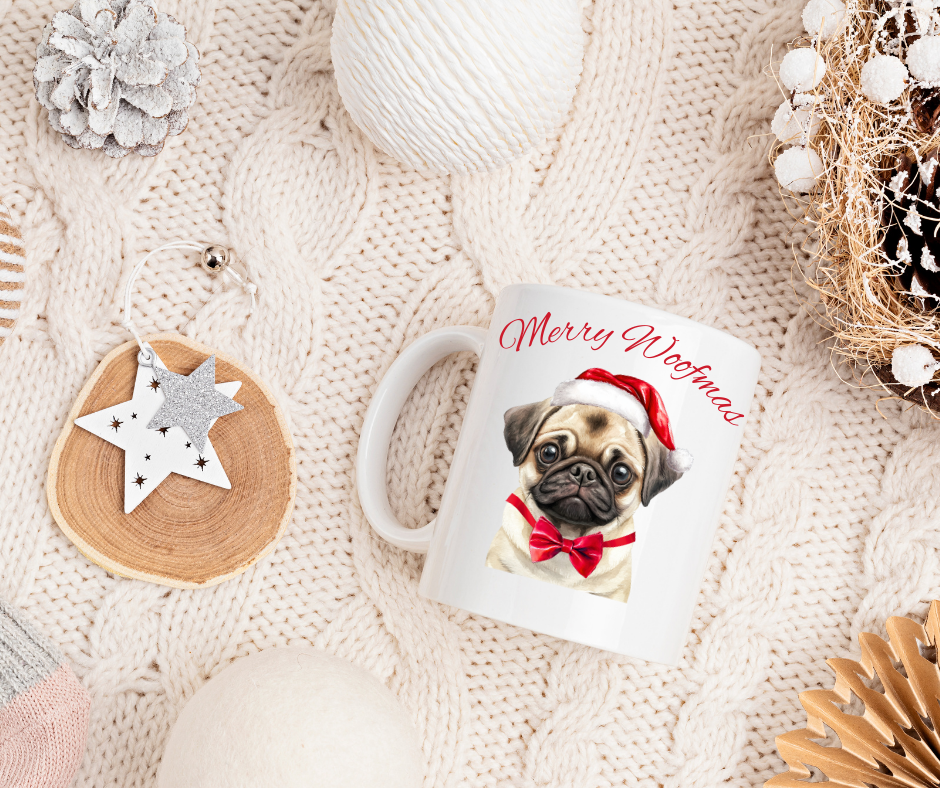 SANTA PAWS GOLDEN PUG