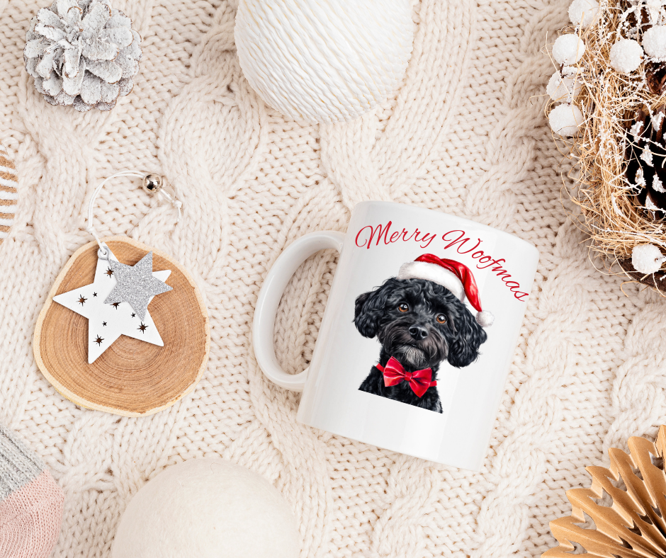 SANTA PAWS BLACK COCKERPOO