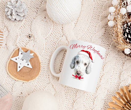 SANTA PAWS BEDLINGTON TERRIER