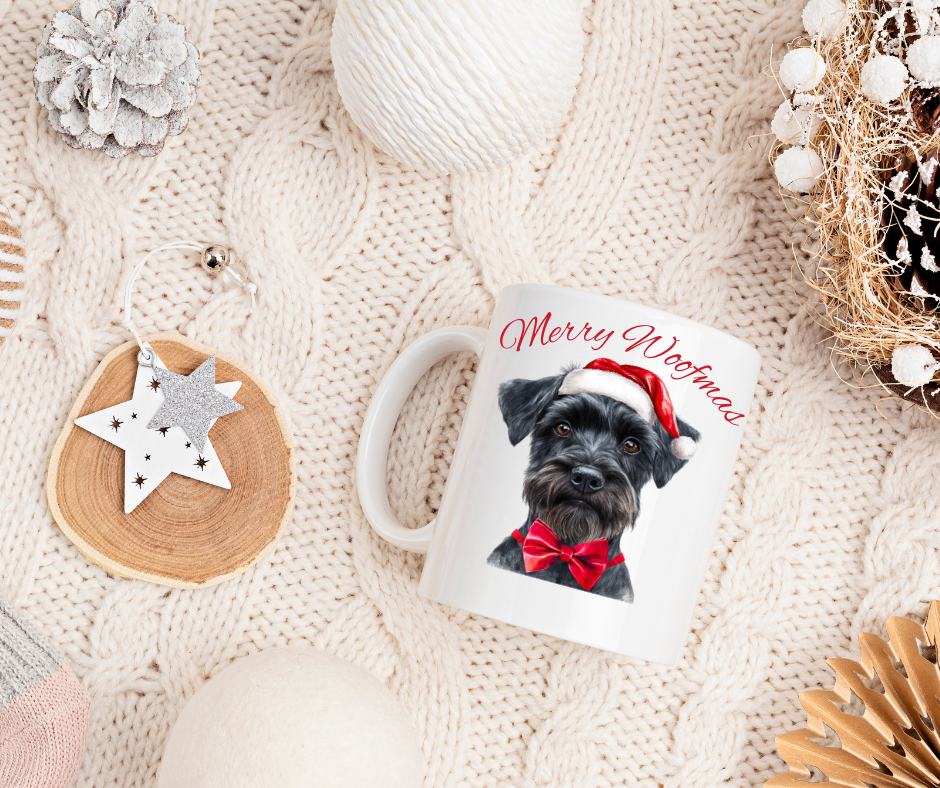 SANTA PAWS BLACL SCHNAUZER